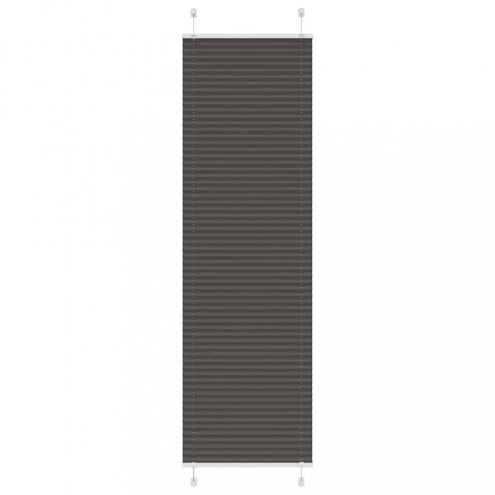 vidaXL Jaluzea plisată negru 65x200 cm Lățime țesătură 64,4cm poliester 4015153