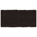 vidaXL Blat masă, 120x60x6 cm, gri, lemn stejar tratat contur organic
