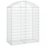 Cumpara ieftin Cos gabion arcuit, 100x50x120/140 cm, fier galvanizat