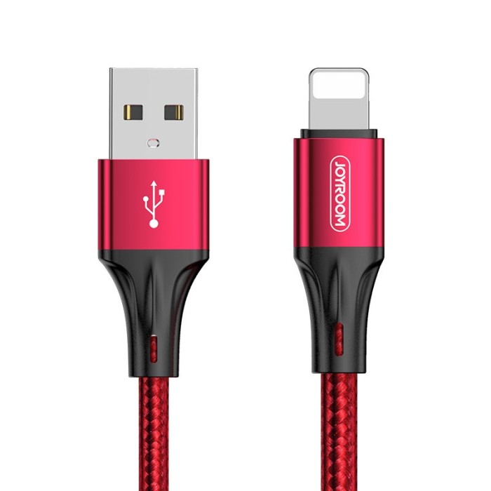 Cablu Date &amp; Incarcare APPLE Lightning 3A (Rosu) 1 Metru Joyroom S-1030N1