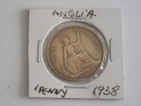 M3 C50 - Moneda foarte veche - Anglia - one penny - 1938, Europa