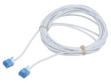 Cabluri Patch U/UTP 6a 5m Alb LSZH 32AWG Aurit, Goobay