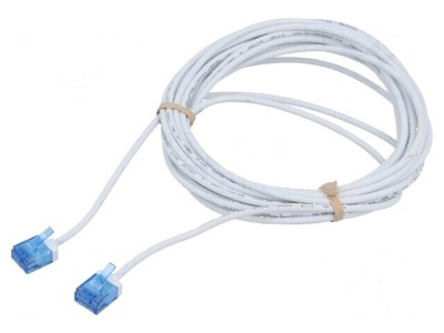 Cabluri Patch U/UTP 6a 5m Alb LSZH 32AWG Aurit foto