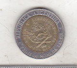 Bnk mnd Argentina 1 peso 2009 , bimetal, America Centrala si de Sud