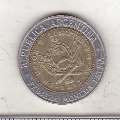 bnk mnd Argentina 1 peso 2009 , bimetal