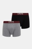 Levi&#039;s boxeri 2-pack culoarea gri, 37149-1221