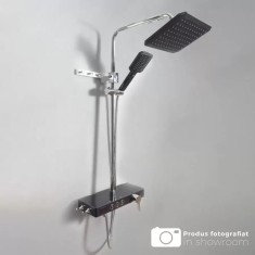 Coloana Dus Afisaj LCD Inox Negru Argintiu SJG/006 ModernLight Concept