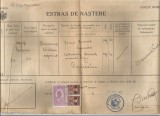 Romania, extras de nastere, Pogaceaua, judetul Mures, 1933
