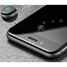 Folie de sticla FULL GLUE pentru Apple iPhone 7 Plus, GloMax 3D Negru ,lipici pe toata suprafata