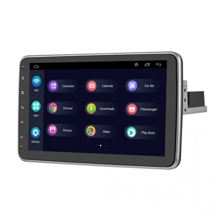 Navigatie auto universala ecran rotativ INOVA&reg; 10.1 inch, 1DIN, Android 13, 1GB RAM, 32GB ROM, Carplay, Android Auto, Wi-Fi, GPS