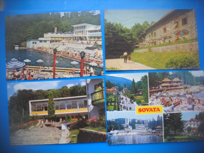 HOPCT LOT 3649 - 4 CARTI POSTALE-SOVATA - JUD MURES-CIRCULATE