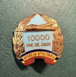 Insigna aviatie utilitara RSR 10000 ore de zbor