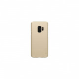 Husa Compatibila cu Samsung Galaxy S9 G960 + Folie Protectie-Nillkin Frosted Shield Aurie, Auriu, Carcasa