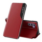 Husa Samsung Galaxy S23 FE Eco Leather View flip tip carte, rosu