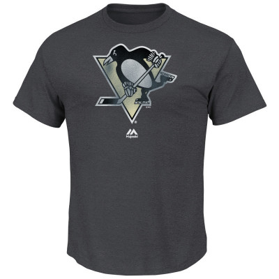 Pittsburgh Penguins tricou de bărbați Raise the Level grey - XL foto