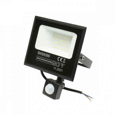 Proiector LED 30W cu senzor de miscare 6500K, IP65 Cod: BK69399 Automotive TrustedCars foto