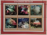 BC238, Mozambic 2002, set 2 blocuri+colita fauna marina (3 poze)