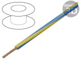 Cablu H05V-K 2,5mm&sup2; PVC galben-albastru 50m