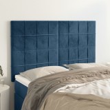 Cumpara ieftin Tăblii de pat, 4 buc, albastru &icirc;nchis, 72x5x78/88 cm, catifea