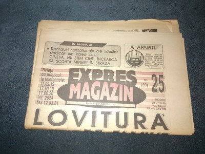 ZIARUL EXPRES MAGAZIN 24 1 IULIE 1992 foto