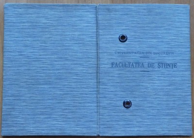 Carnet de student ; Stiinte naturale , 1936 , semnaturi profesori foto