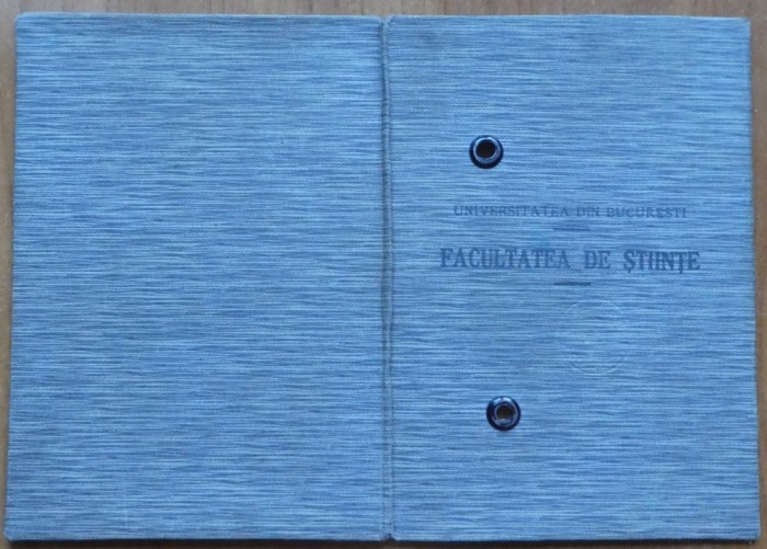 Carnet de student ; Stiinte naturale , 1936 , semnaturi profesori