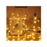 Ghirlanda luminoasa cu 10 becuri LED, alb rece model steluta 2M