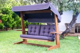 Cumpara ieftin Balansoar cu 3 locuri Viva 2200 Antracit 220x100x175 cm