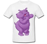 Cumpara ieftin Tricou &quot; Hipopotan mov &quot;