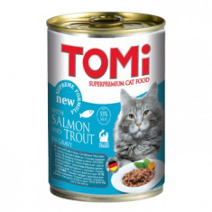 Conserva pentru pisici, Tomi cu Somon si Pastrav, 400 g foto