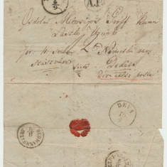 Transilvania 1858 plic taxat porto 12 kr Covasna - Tg.-Secuiesc - Sibiu - Deva