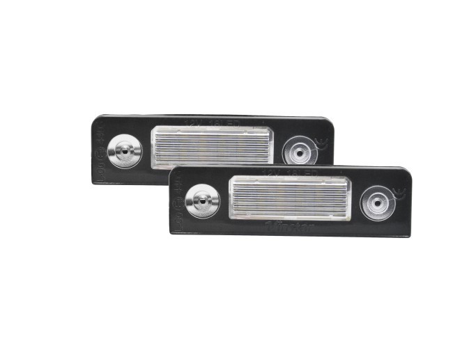 Set 2 buc lampa numar SKODA OCTAVIA II/TOUR II (1Z3/1Z5), 06.2004-12.2012; ROOMSTER/PRAKTIK (5J), 07.2006-04.2010, partea stanga, LED; TUNING,