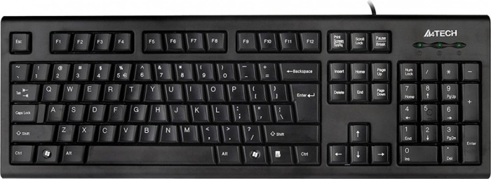 TASTATURA A4TECH, &amp;quot;KRS85&amp;quot;, cu fir, 104 taste format standard , USB, negru, &amp;quot;KRS-85-USB&amp;quot; (timbru verde 0.8 lei)
