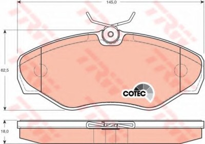 Set placute frana,frana disc NISSAN PRIMASTAR caroserie (X83) (2002 - 2016) TRW GDB1478 foto
