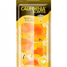 Odorizant California Scents Hanging Paper Lei Shape Auto Air Freshener Tropical Colada AMT34-051