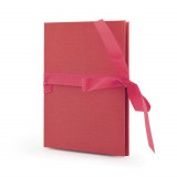 Album foto leporello book format 10-15 cm 14 fotografii autoadezive pagini cartonate culoare rosu