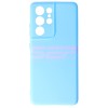 Husa Silicon Light Blue pentru Samsung Galaxy S21 Ultra - Calitate Superioara