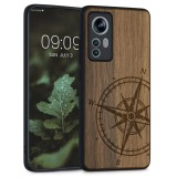 Husa pentru Xiaomi 12, Lemn, Maro, 56788.02, kwmobile, Carcasa