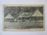 Rară! Costești(V&acirc;lcea):Restaurantul Bistrița Florescu,carte poșt.circulată 1929, Circulata, Printata, Valcea