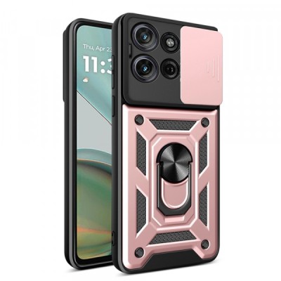 Husa pentru Motorola Moto G75, Techsuit, CamShield, Roz foto