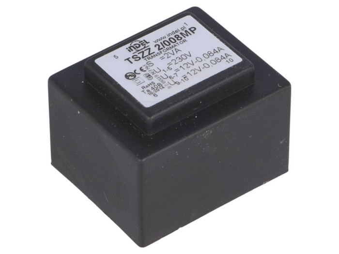 Transformator &icirc;ncapsulat 2VA 230V-12V PCB