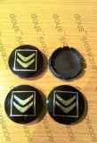 Capace Jante Citroen 60mm/55mm, Set 4 Bucati, Plastic+Metal, Accesorii Auto Roti