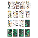 Cumpara ieftin Set 30 foi cu tatuaje temporare cu tematica Halloween, 330 piese, multicolor