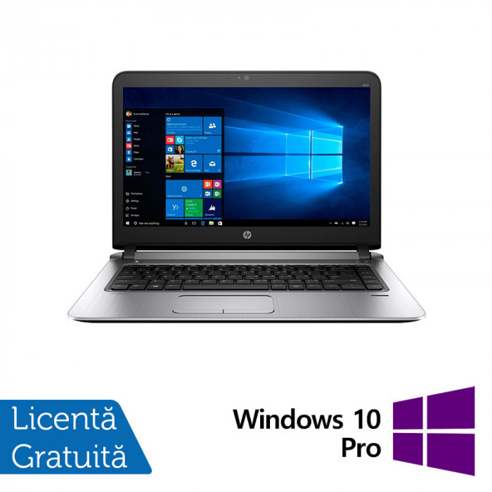 Laptop Refurbished HP ProBook 440 G3, Intel Core i3-6100U 2.30GHz, 8GB DDR3, 256GB SSD, 14 Inch Full HD, Webcam + Windows 10 Pro NewTechnology Media