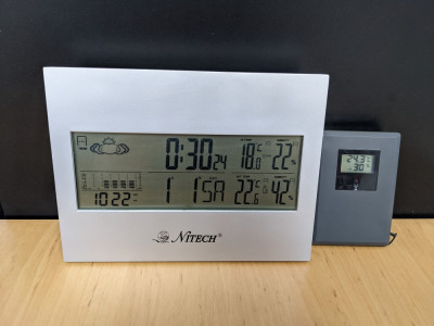 Statie Meteo Nitech senzor Umiditate Temperatura foto