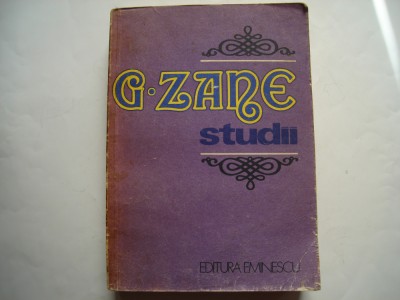 G. Zane. Studii foto