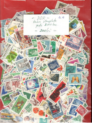 D.D.R.Lot peste 2.000 buc. timbre stampilate RL.18 foto