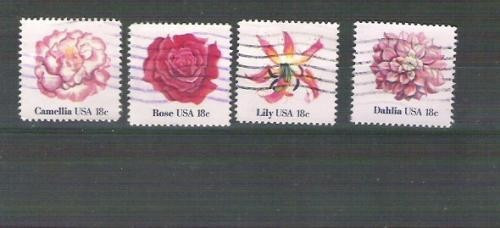 United States - Flowers, Roses, used V.008