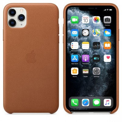 Husa Piele Apple iPhone 11 Pro Max, Maro MX0D2ZM/A foto