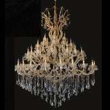 Cumpara ieftin Candelabru metal auriu sticla transparenta 170x200/270 cm